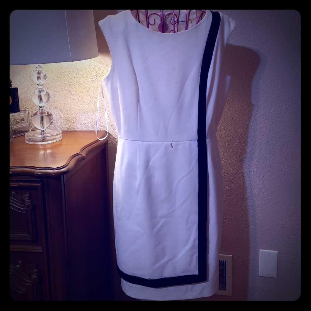 A black and white Dress